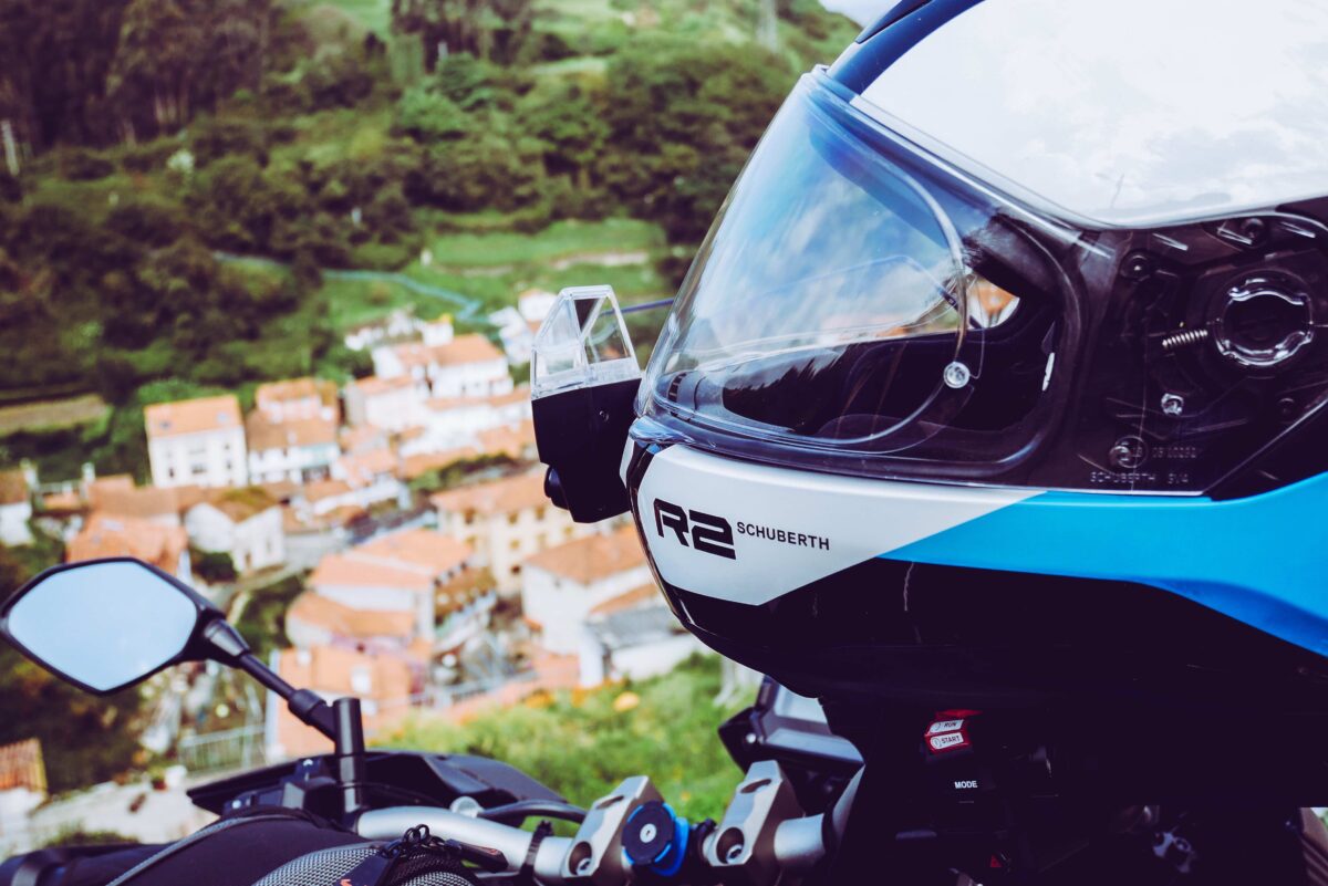 motard en montagne