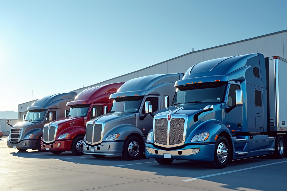 Ligne de camions semi-remorques haut de gamme en concession