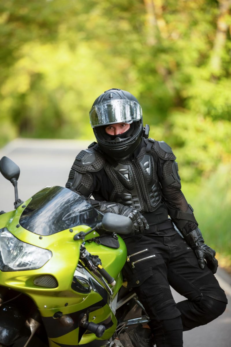 motard bien protégé